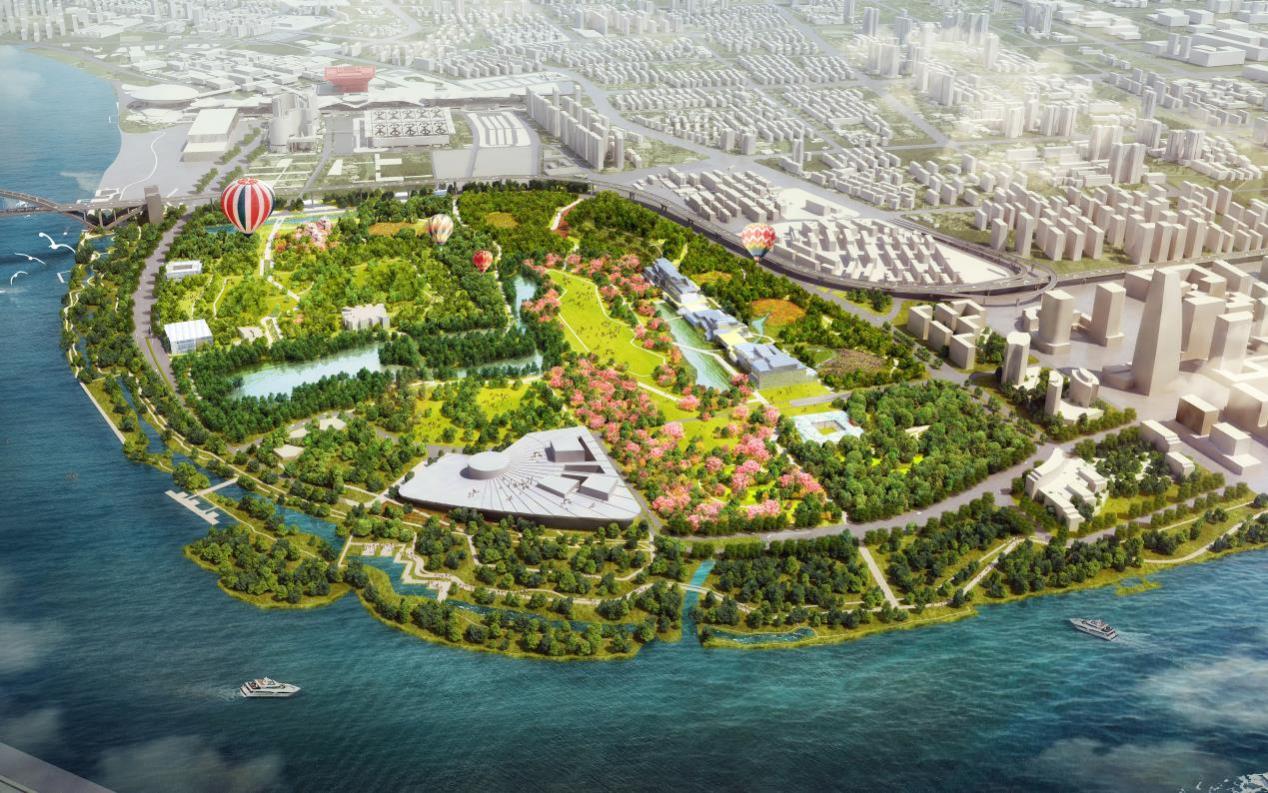 后世博时代城市让生活更美好世博文化公园项目启动区绿化工程开工建设