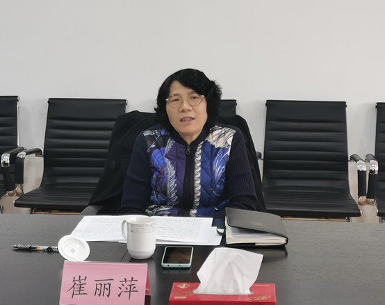 局一级巡视员崔丽萍同志赴工程管理站开展新年工作调研